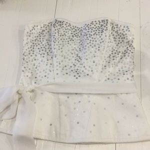 White House Black Market corset top